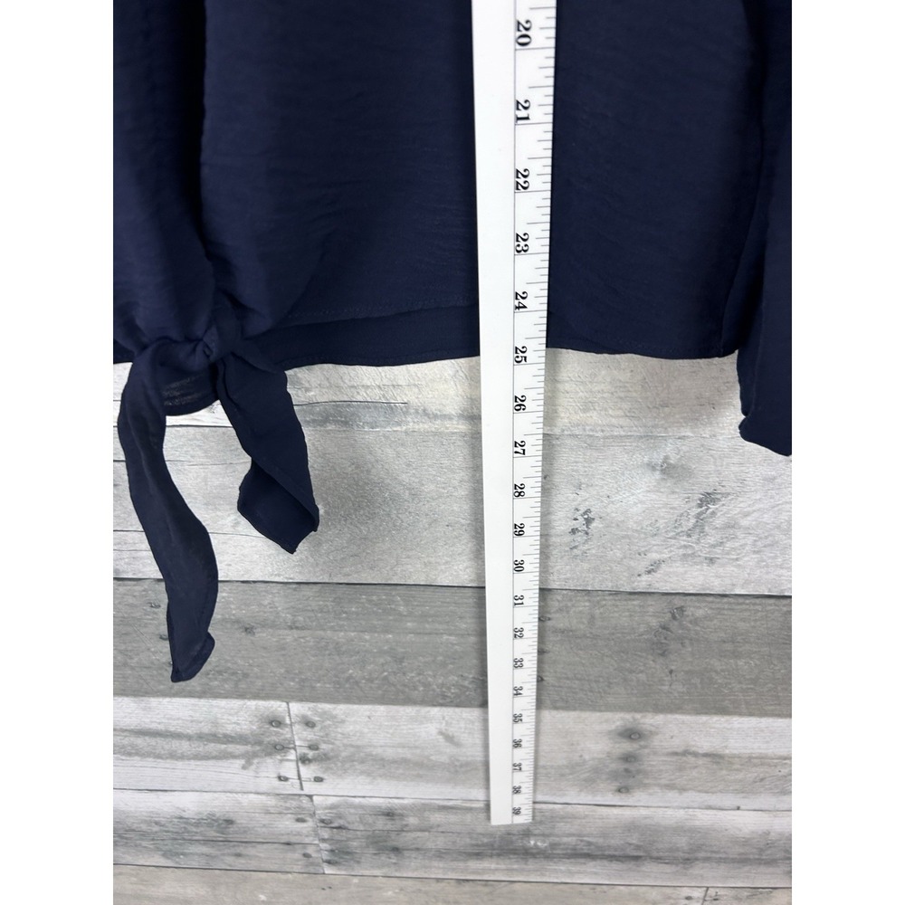 Counterparts Women's Blue Large Long Sleeve Blouse - Picture 5 of 6